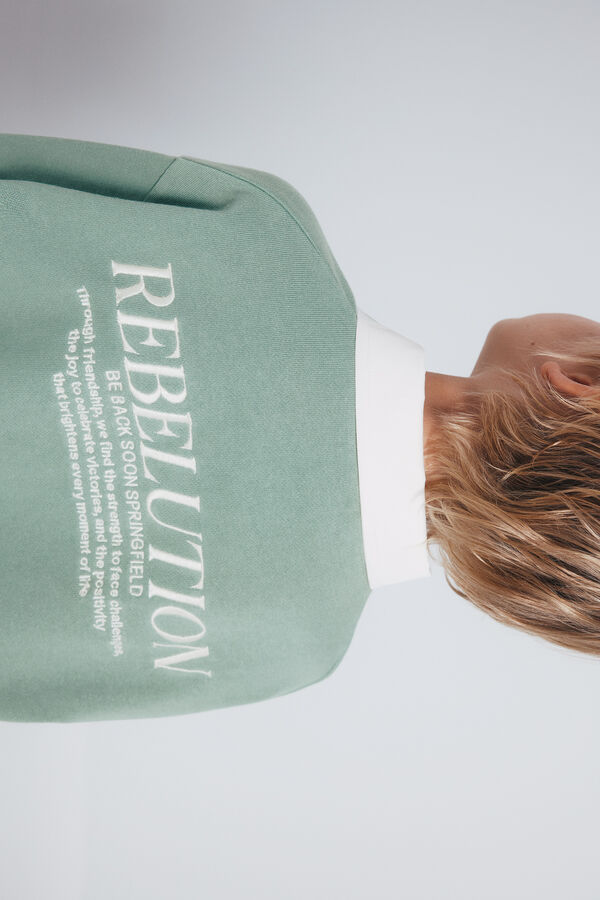 Springfield Kids Sudadera polera ni&ntilde;o verde