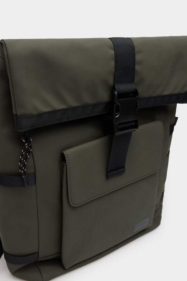 Springfield Mochila emborrachada verde verde