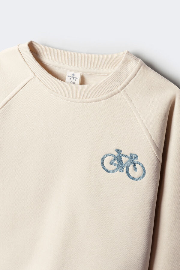 Springfield Kids Children's hood bike sweatshirt Bež