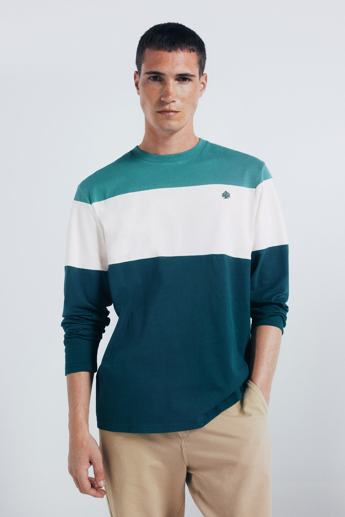 Springfield Camiseta manga larga piqu&eacute; cortes