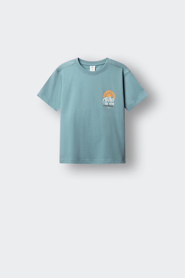 Springfield Kids "Surf la vie" short sleeve T-shirt blue