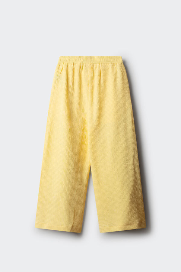 Springfield Kids Lagane culotte pantalone za devojčice Žuta