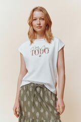 Springfield Camiseta "Voy con todo" blanco