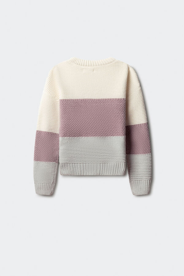 Springfield Kids Camisola riscas para menina. rosa