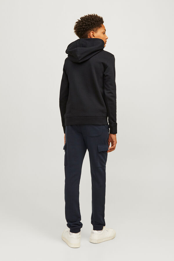 Jack & Jones Junior Sudadera felpada con capucha negro