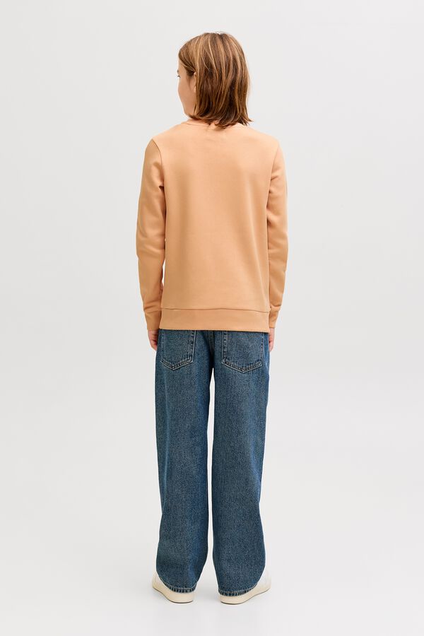 Jack & Jones Junior Sudadera logo grande naranja