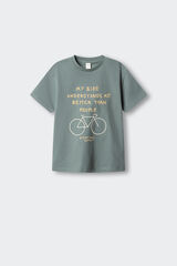 Springfield Kids Majica kratkih rukava "My Bike" za dečake Plava