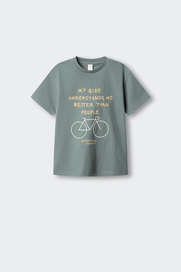 Springfield Kids Majica kratkih rukava "My Bike" za dečake Plava