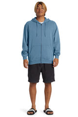 Springfield Sweatshirt with Hood and Zip Fastening for Men blue