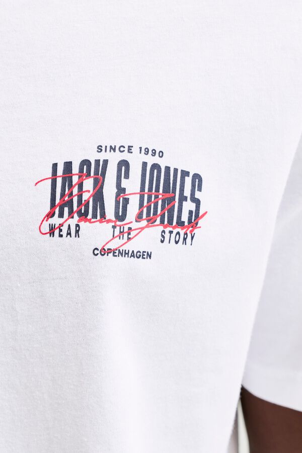 Jack & Jones Short sleeve T-shirt logo feh&eacute;r