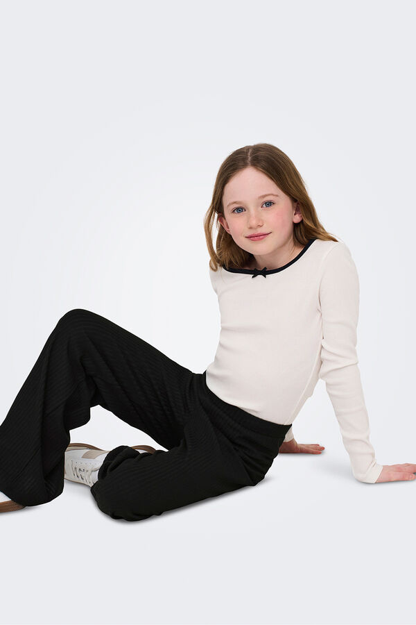 Only Girls Pantal&oacute;n canal&eacute; de ni&ntilde;a negro