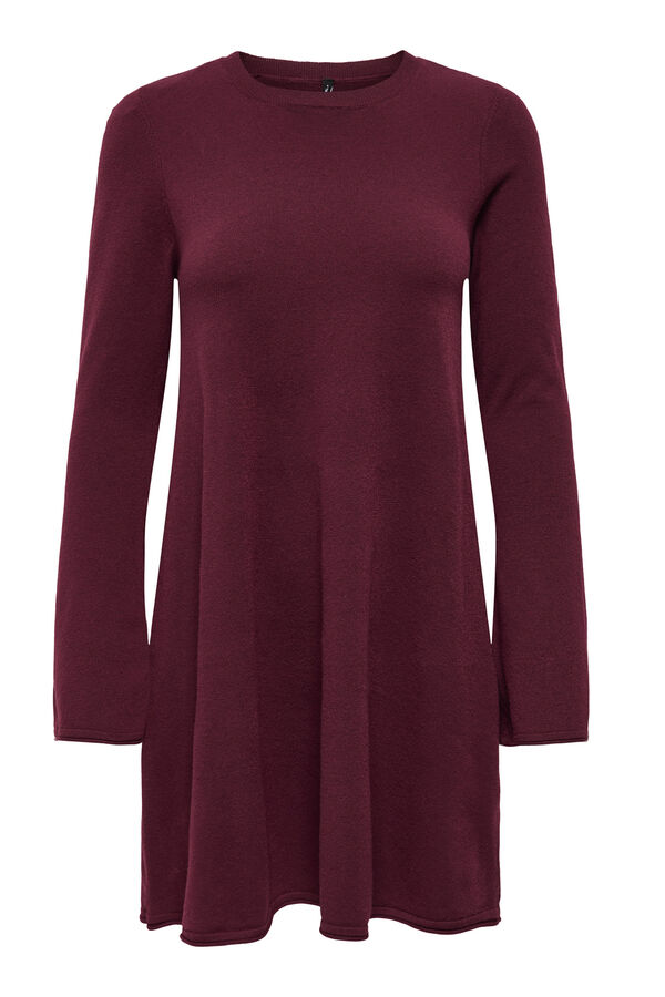 Only Short dress with long sleeve rózsaszín