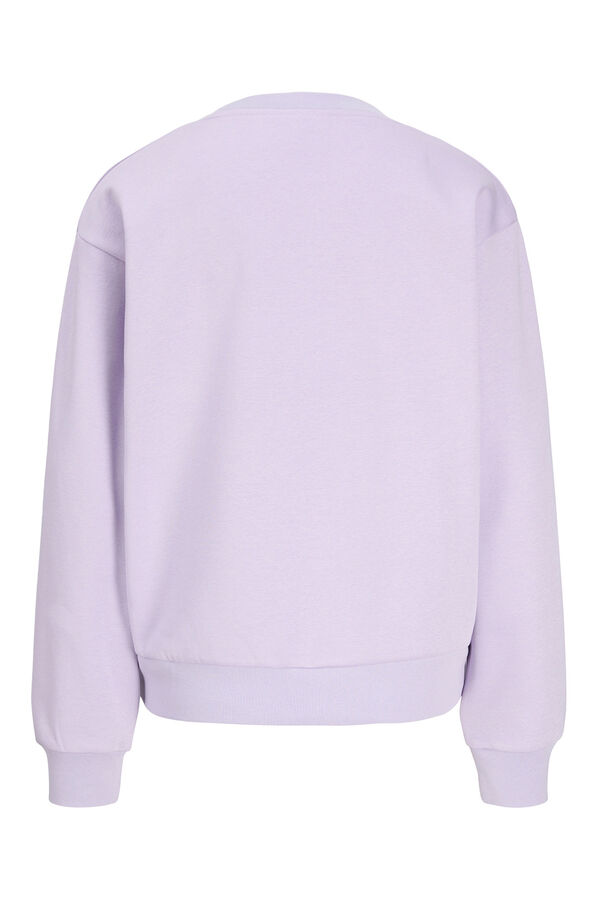Jack & Jones Sudadera regular cuello redondo morado/lila