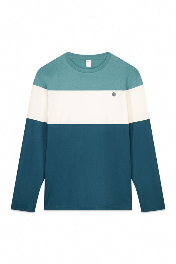 Springfield Pike dugi rukav sa izrezom od majica Plava