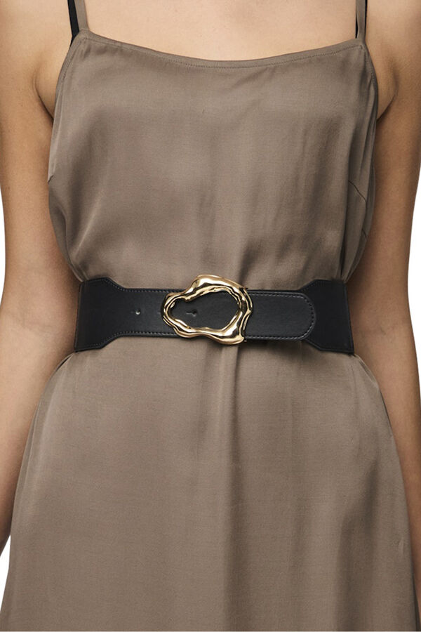 Pieces Golden Waist Belt yellow