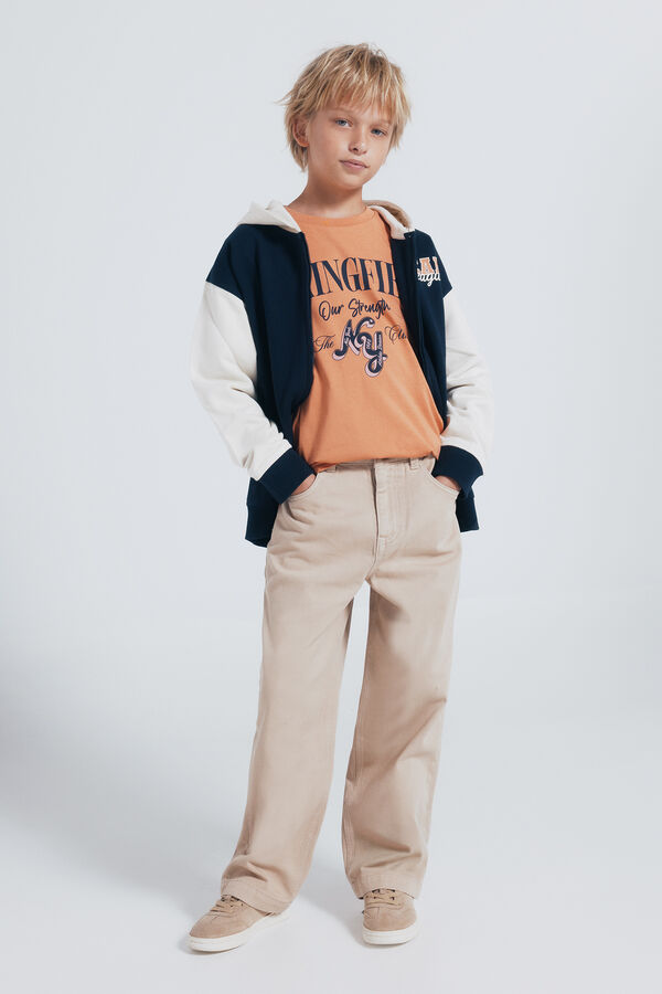 Springfield Kids Springfield orange long sleeve T-shirt for boys red