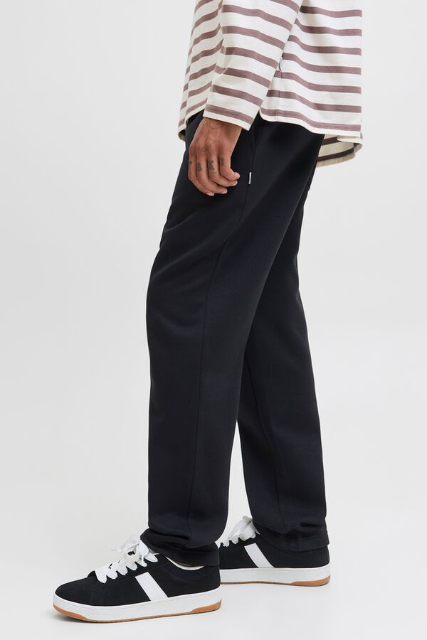 Jack & Jones Cal&ccedil;a relaxed com cord&atilde;o preto