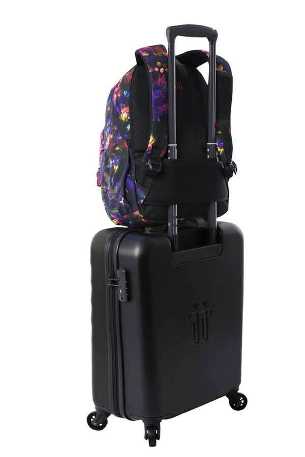Totto Mochila Acuareles negro
