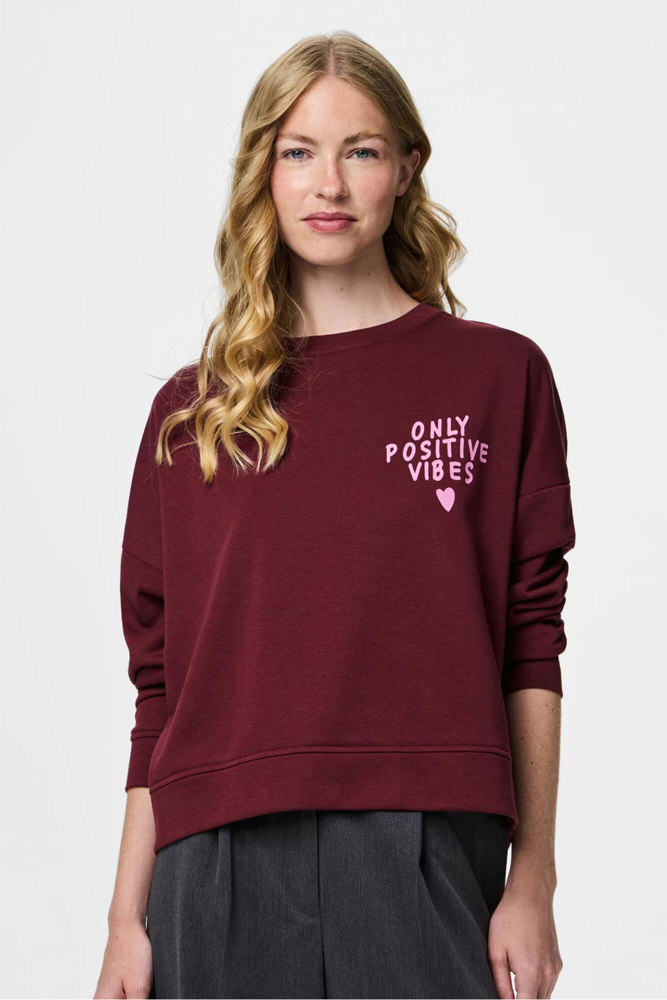 Pieces Sudadera print peque&ntilde;o