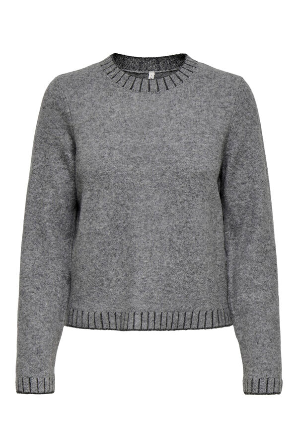 Only Jersey costuras en contraste gris
