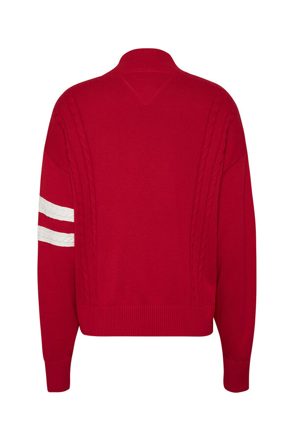 Springfield Jersey de punto de mujer Tommy Jeans rojo