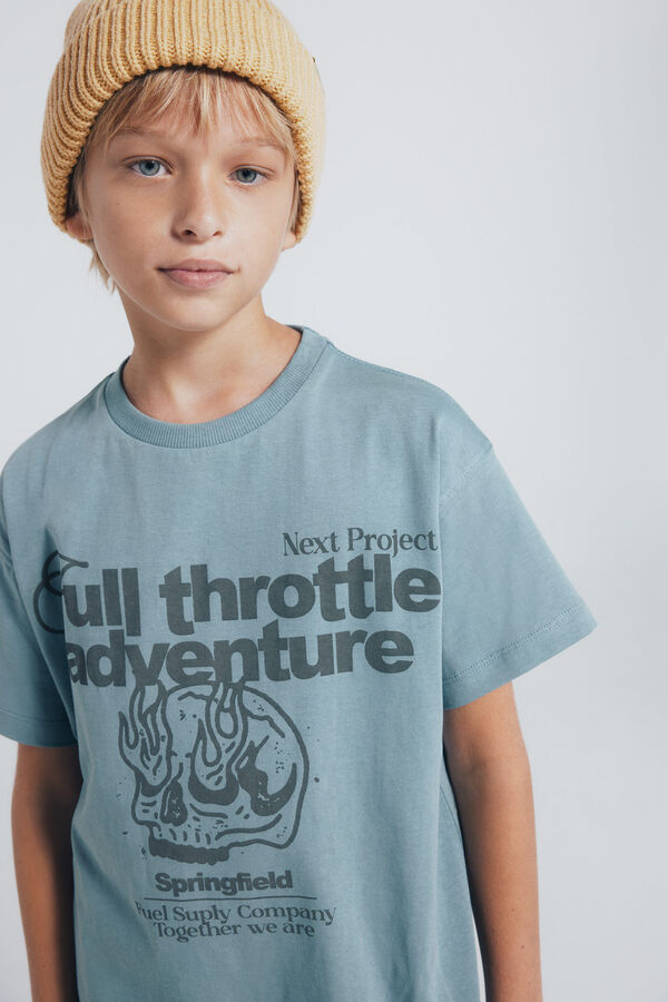 Springfield Kids Skull T-shirt for boys Plava