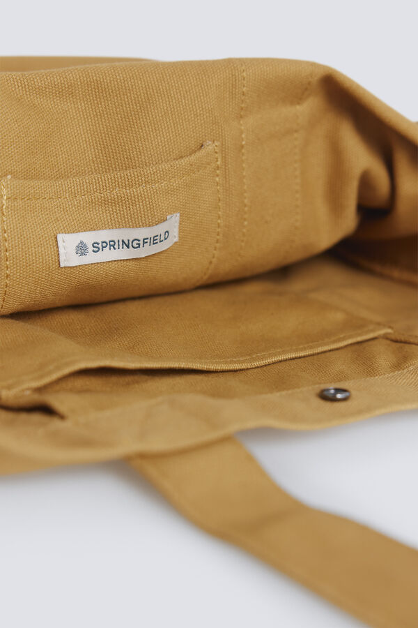 Springfield Bolsa viaje tejido canvas beige