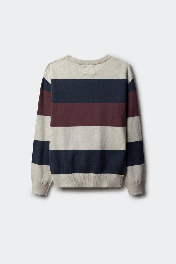 Springfield Kids Basic striped sweater for boys Plava