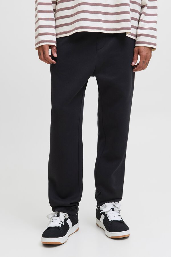 Jack & Jones Cal&ccedil;a relaxed com cord&atilde;o preto