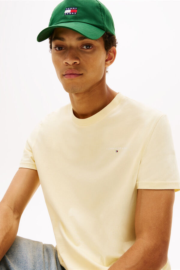 Tommy Jeans Camiseta de hombre amarillo