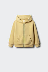 Springfield Kids Boy's open hood sweatshirt Žuta