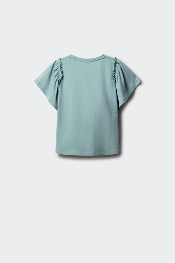 Springfield Kids Osnovna majica kratkih rukava sa karnerima za devojčice Print