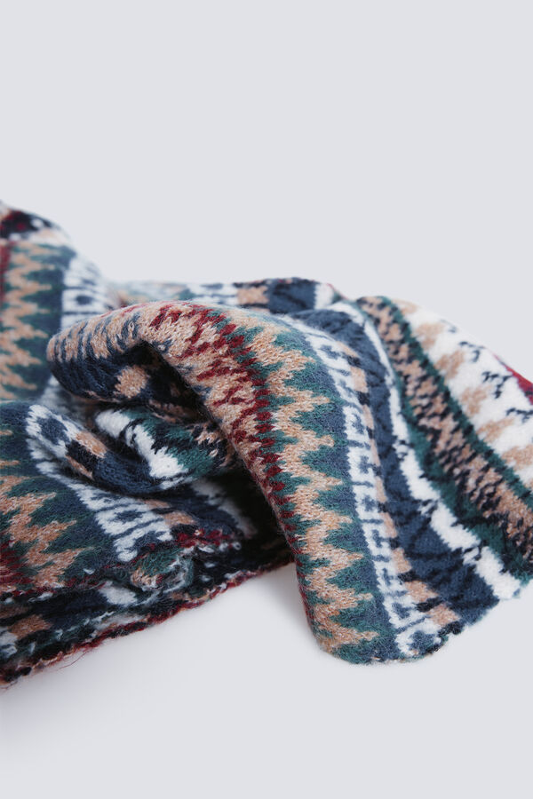 Springfield Raznobojni žakard &scaron;al Plava