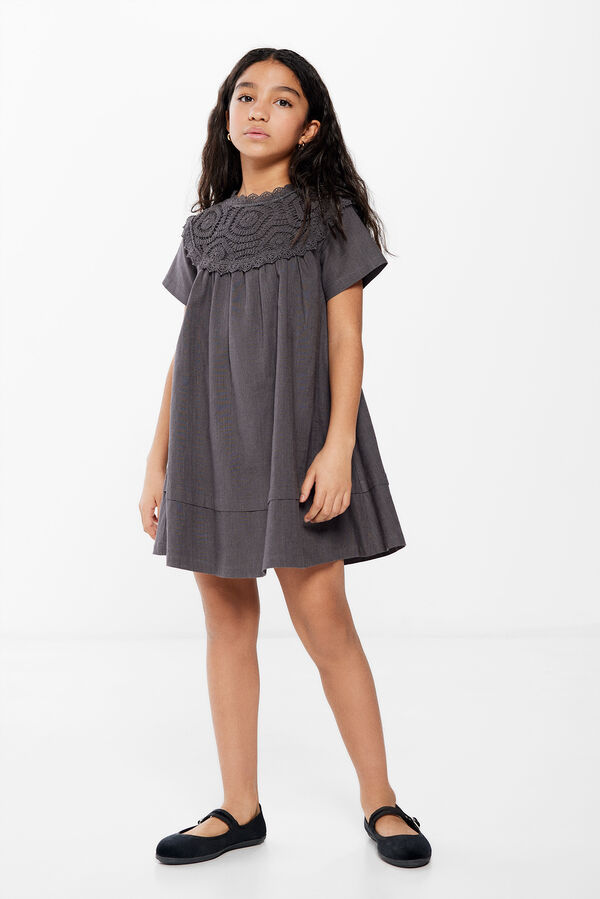 Springfield Girls' dress with crochet necklace Siva