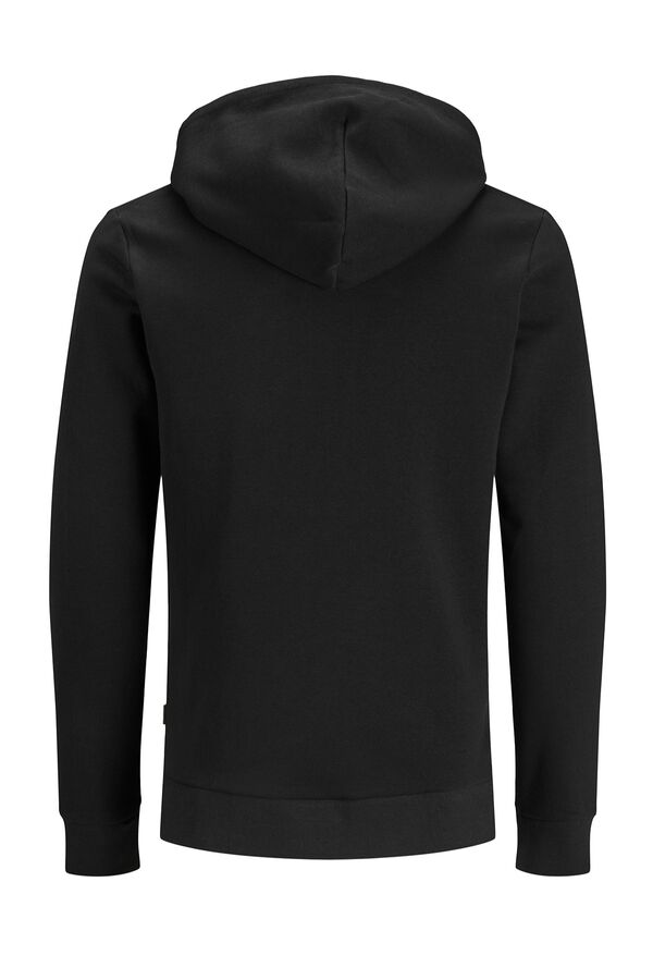 Jack & Jones Log&oacute;s kapucnis pul&oacute;ver fekete