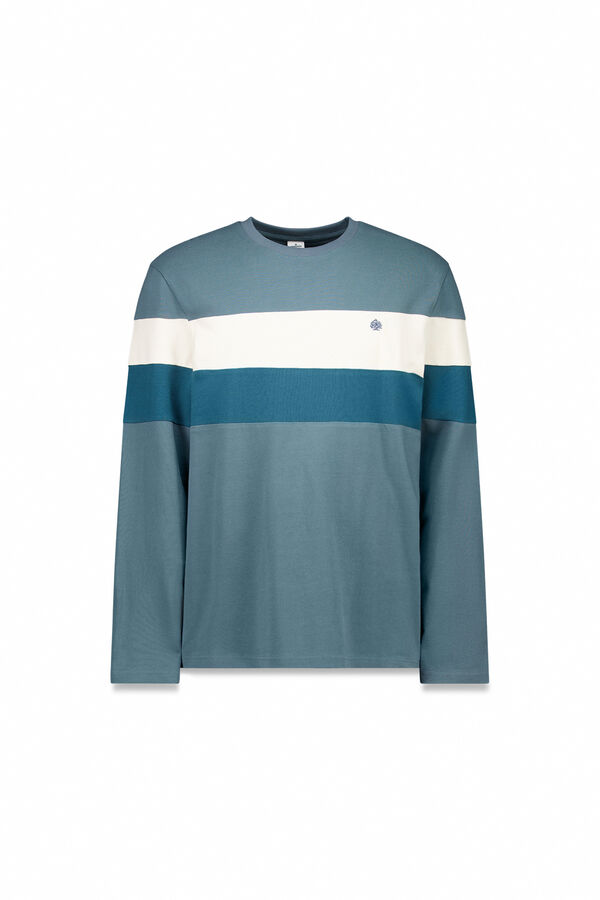 Springfield Pike dugi rukav sa izrezom od majica Plava