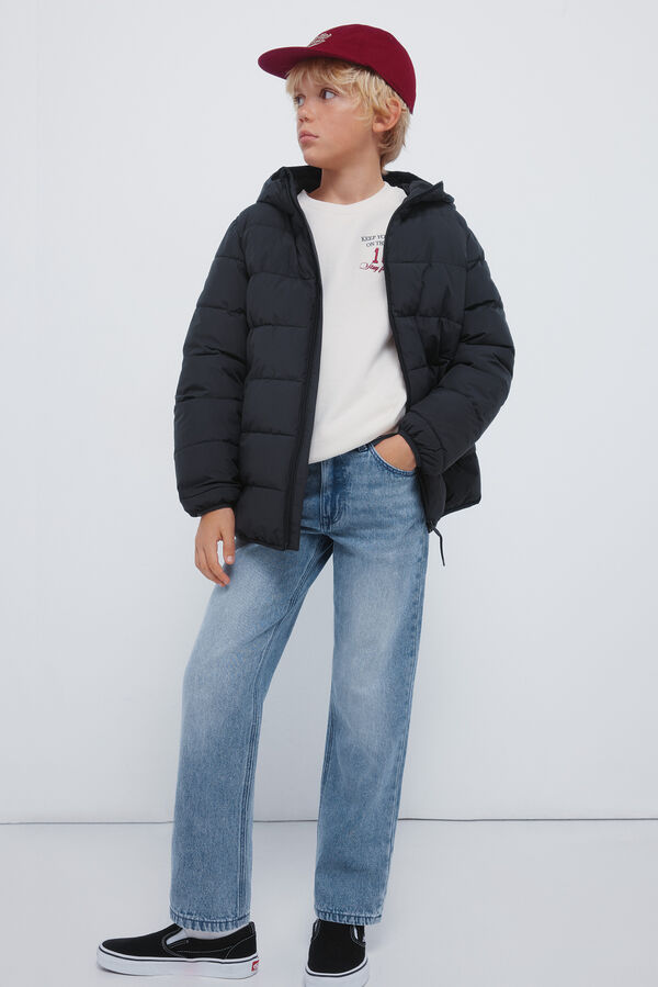 Springfield Kids Dečja štepana jakna Crna