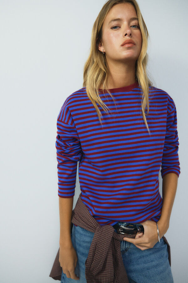 High Spirits Breton T-Shirt barna