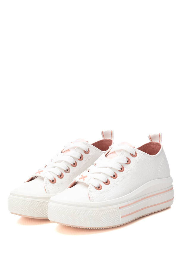 XTI zapatilla de ni&ntilde;a lona blanco