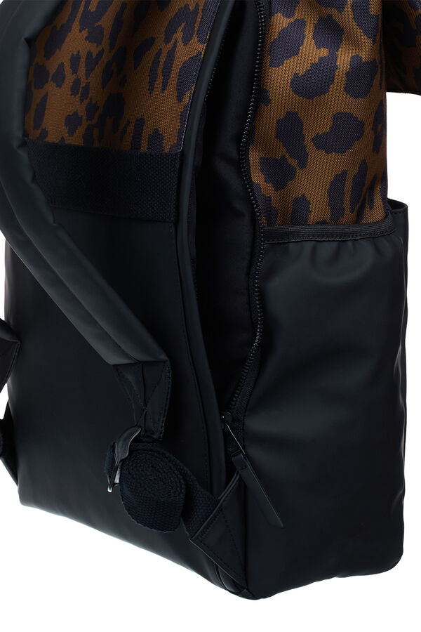 Roxy Mochila m&eacute;dia com fecho-&eacute;clair preto