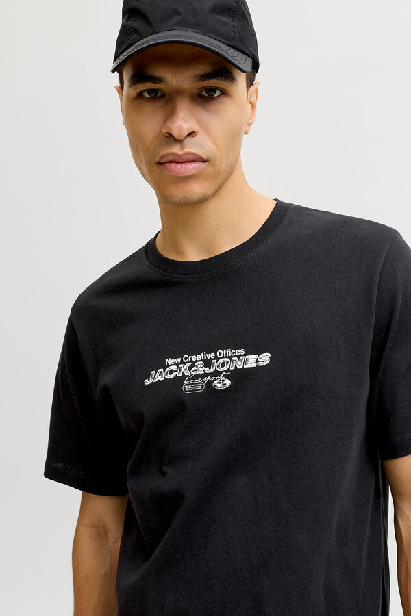 Jack & Jones Camiseta b&aacute;sica manga corta negro
