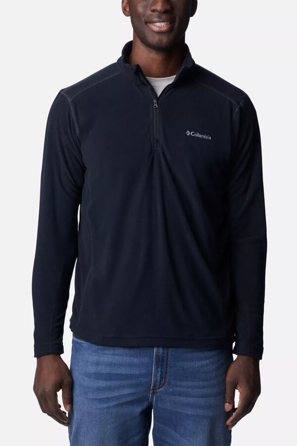 Columbia Forro polar con media cremallera negro