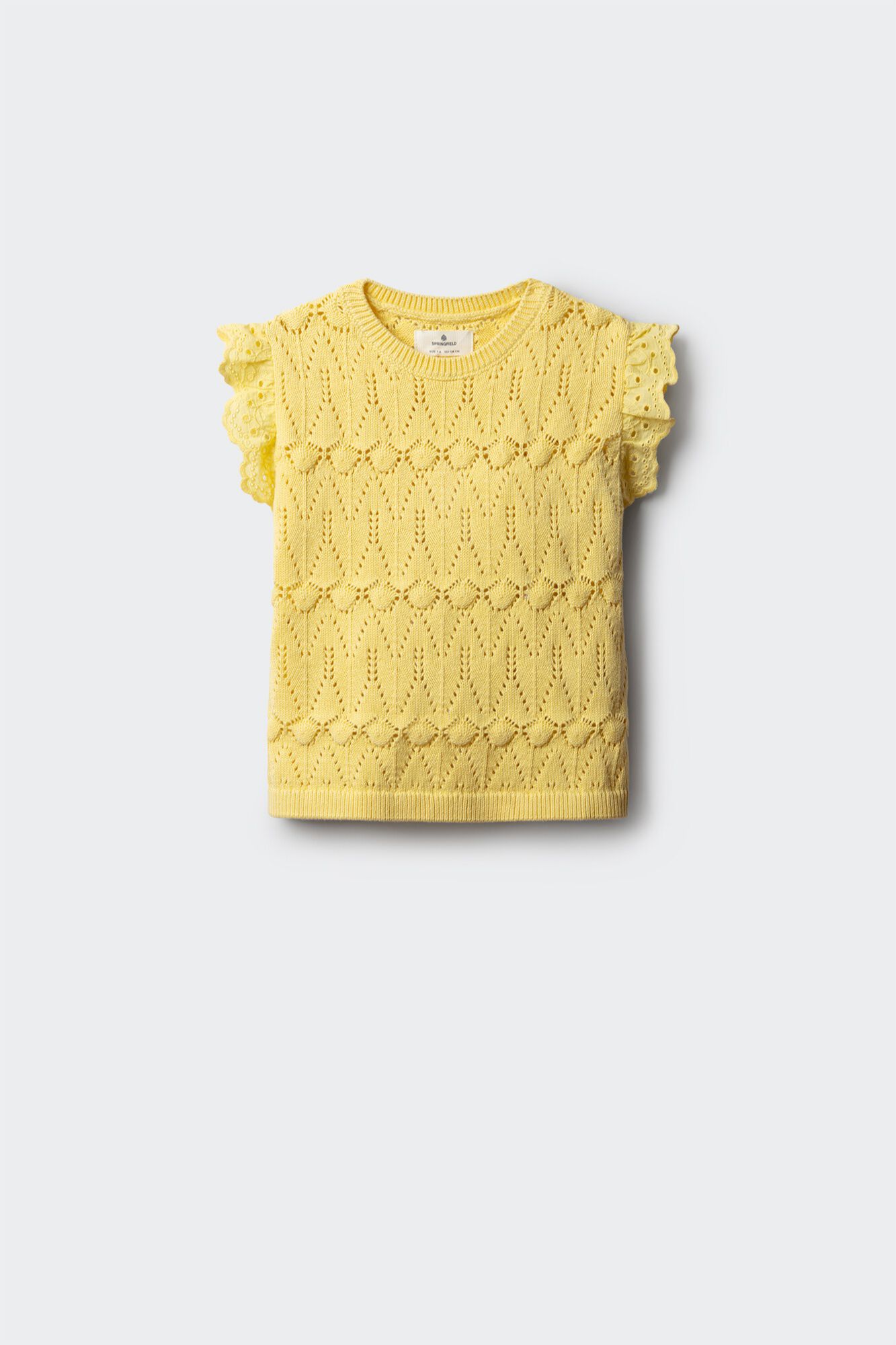 Springfield Kids Pleteni top sa karnerima za devojčice