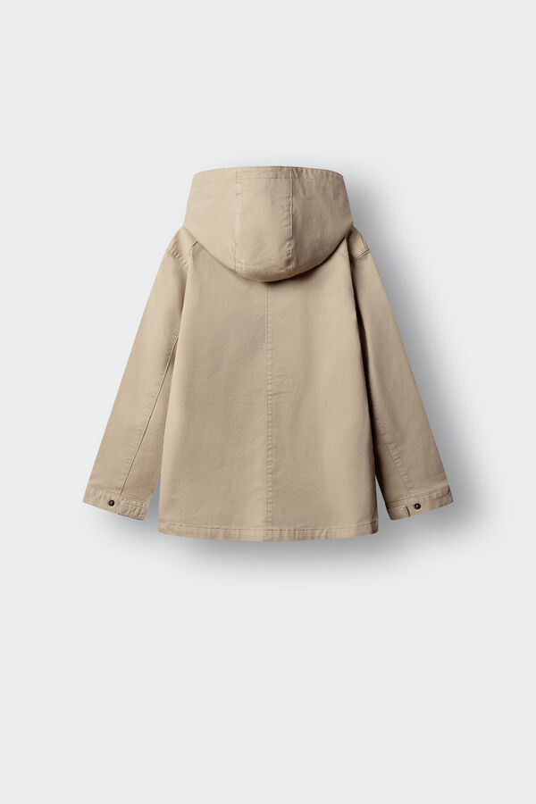 Springfield Kids Dečija pamučna parka Braon