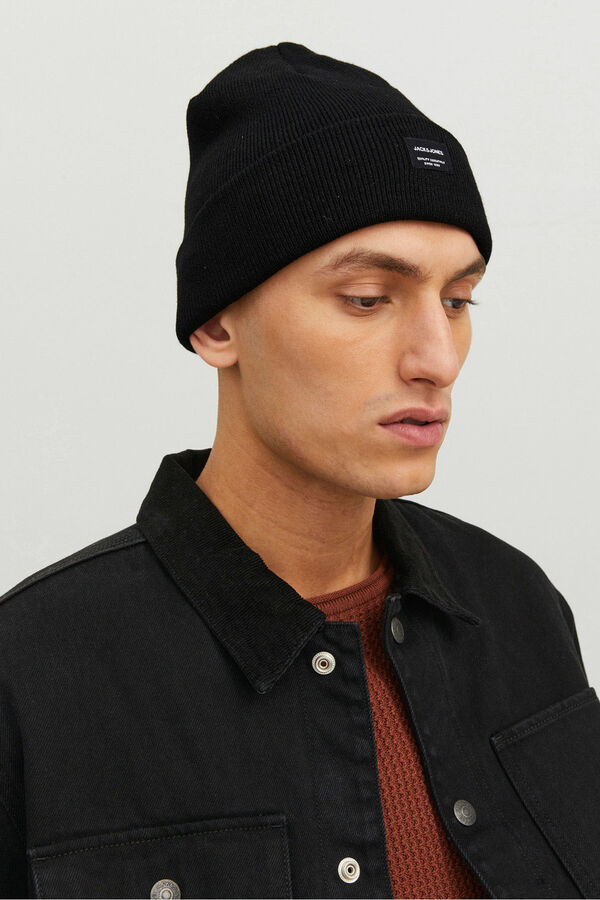 Jack & Jones Jersey-Knit beanie black