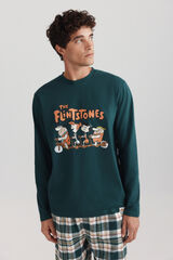 Springfield Duga pidžama The Flintstones Zelena