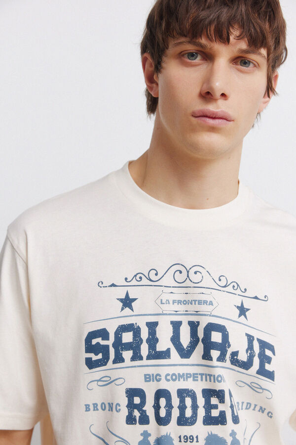 Springfield Camiseta salvaje blanco