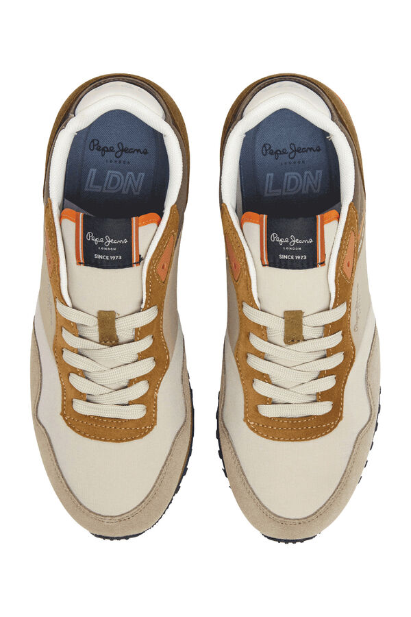 Pepe Jeans Zapatillas Running Con Detalles En Ante beige