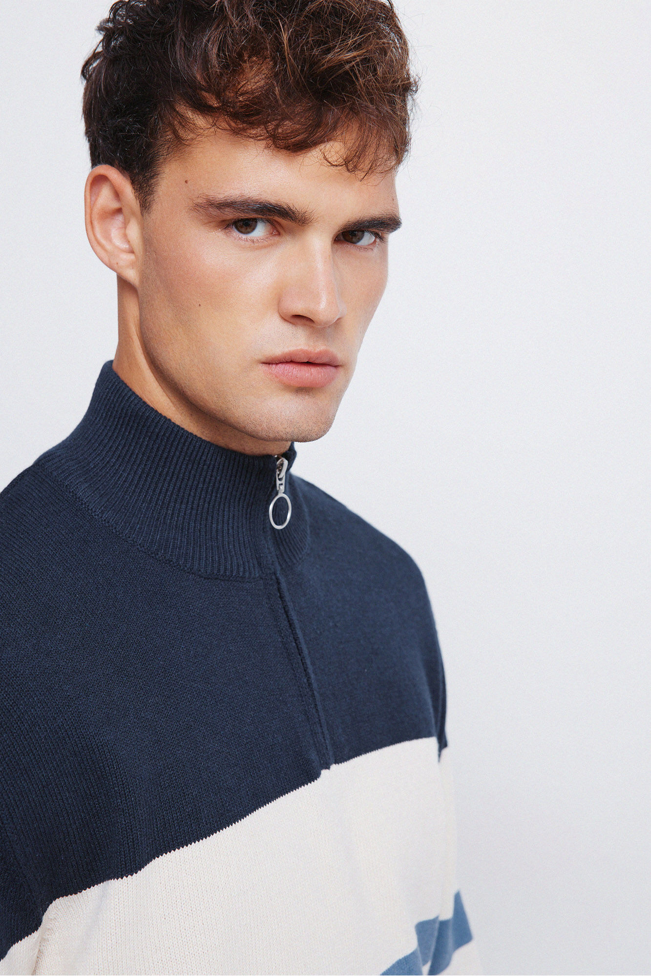 Springfield Jersey cremallera bloque color