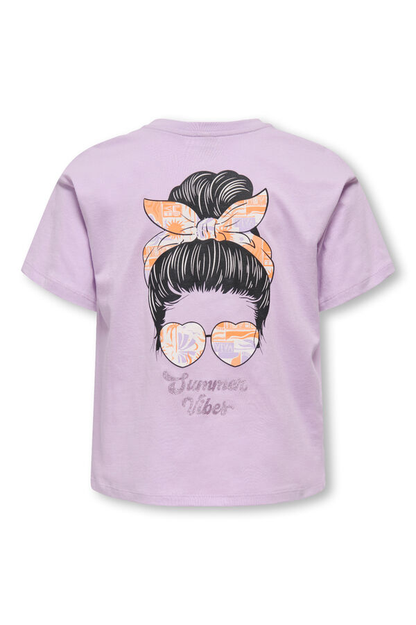 Only Girls Camiseta manga corta morado/lila